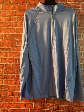 Callaway Light Blue Half-Zip Performance Jacket size large (tm86)